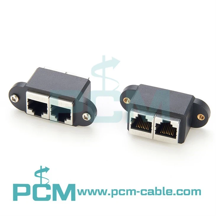 Подвійний роз'єм Ethernet для монтажу на панелі