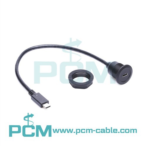 Кабель-подовжувач USB C круглої панелі