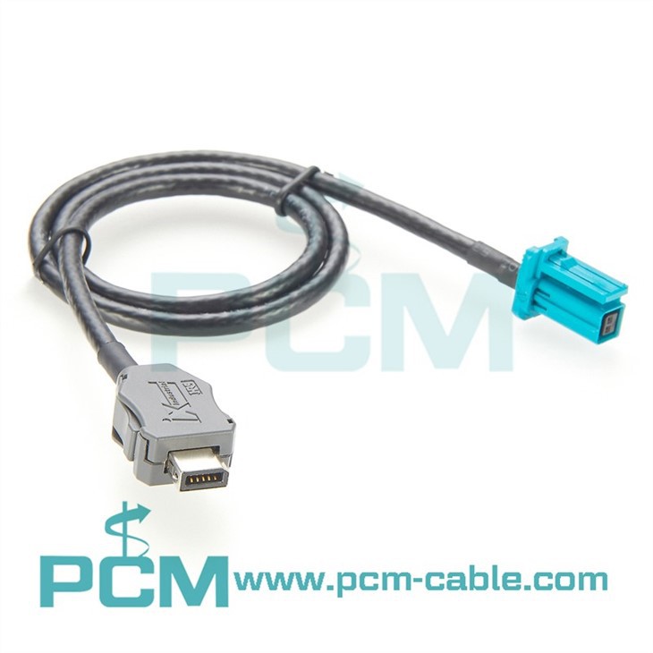 IX plug to MATEnet Cable or Automotive Ethernet IX industrial plug to Matenet Cable Assemblies Extension Cable MATEnet to IX Plug