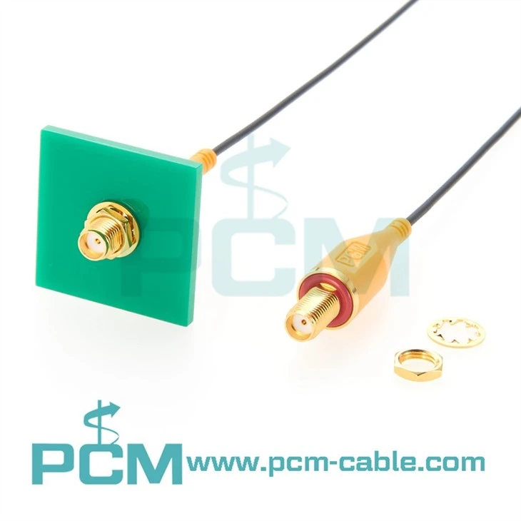 PCM-SHM-0078 SMA Bulkhead to IPEX4 Coax Cable