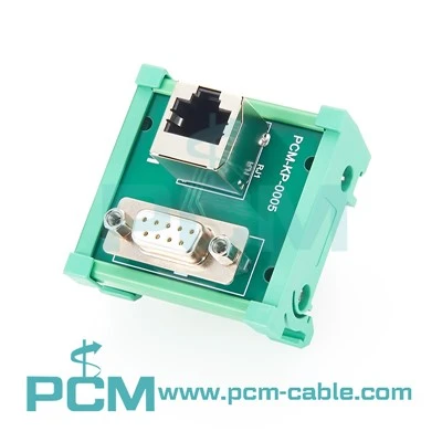 Модуль інтерфейсу DIN-рейки RJ45 DB9 Гніздо Breakout Board Adapter